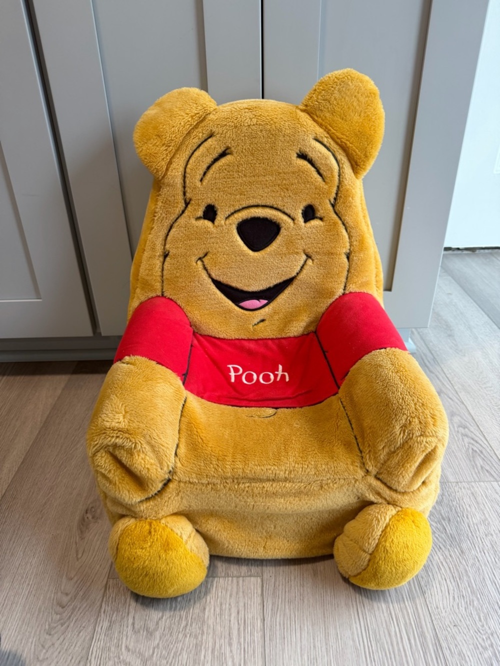 Disney Winnie the Pooh Plush Kids Armchair - Yellow & Red